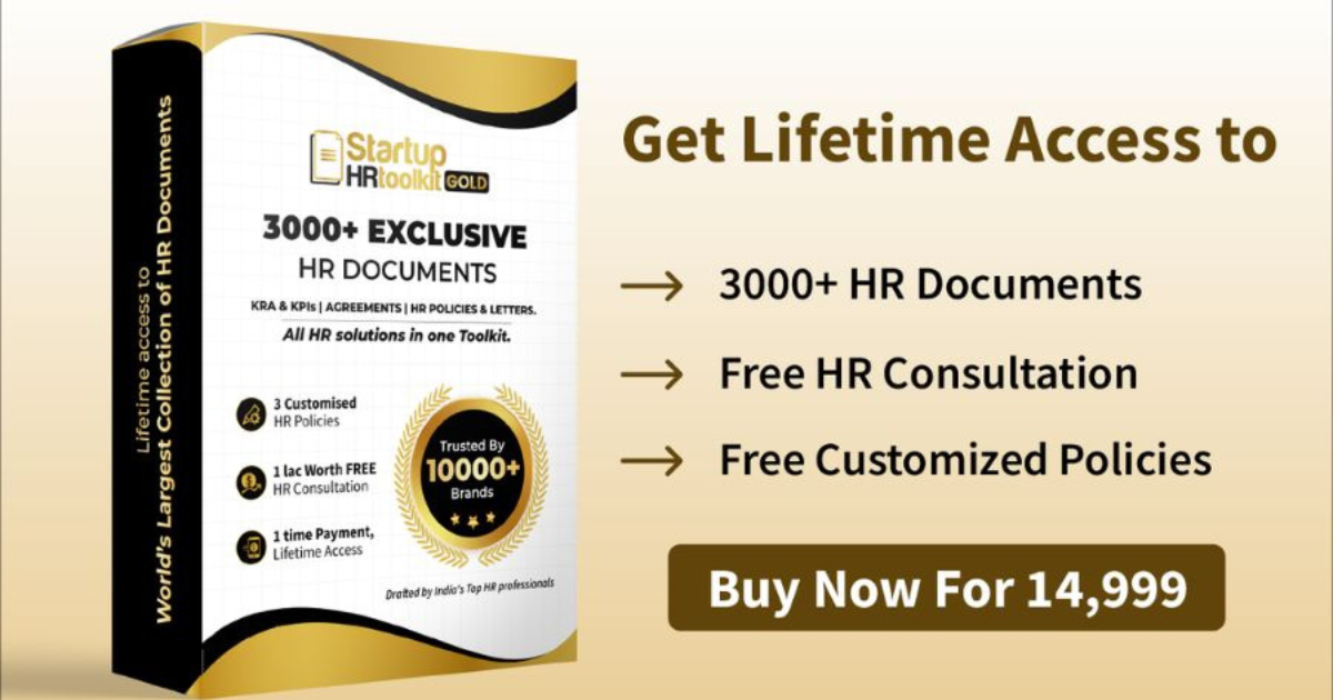 StartupHR Toolkit, India's leading HR brand, has launched the Gold version of its flagship product